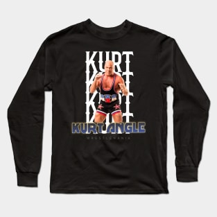 Wrestle Star kurt angle Long Sleeve T-Shirt